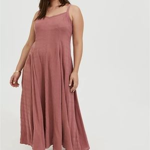 Torrid size 2 lined trapeze maxi dress